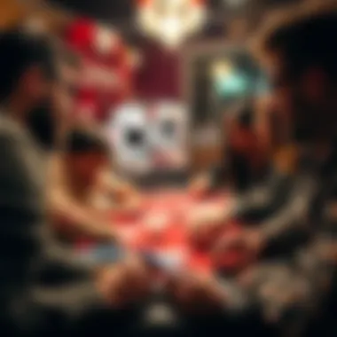 A group of friends enjoying offline poker on mobile devices