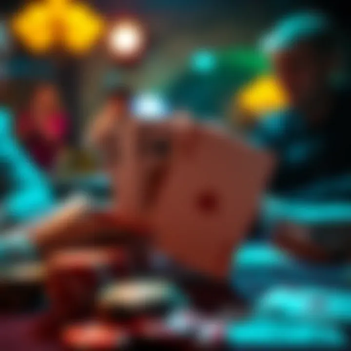 Strategic poker moves illustrated with poker cards