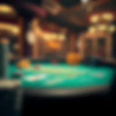 A strategic layout of betting options available in blackjack.