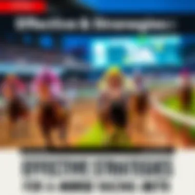 An infographic illustrating betting strategies used in horse racing