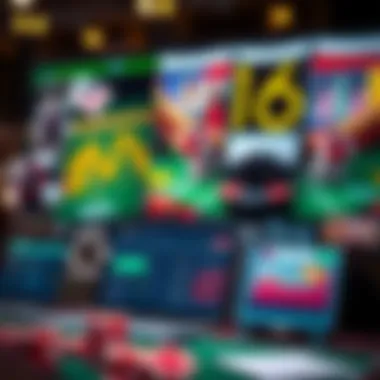 A collage showcasing various technological tools that enhance the betting experience