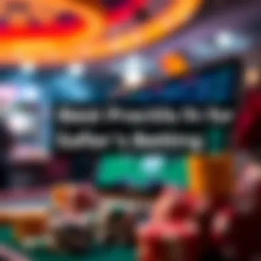 Illustration highlighting best practices for safer online betting