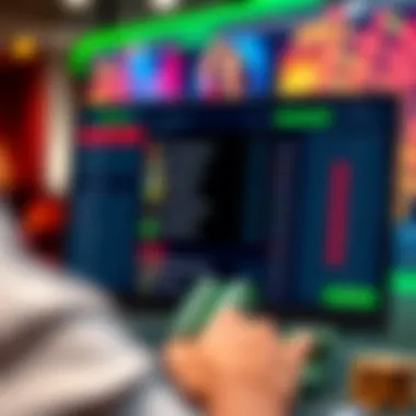 User interface of an online betting platform showing various betting options