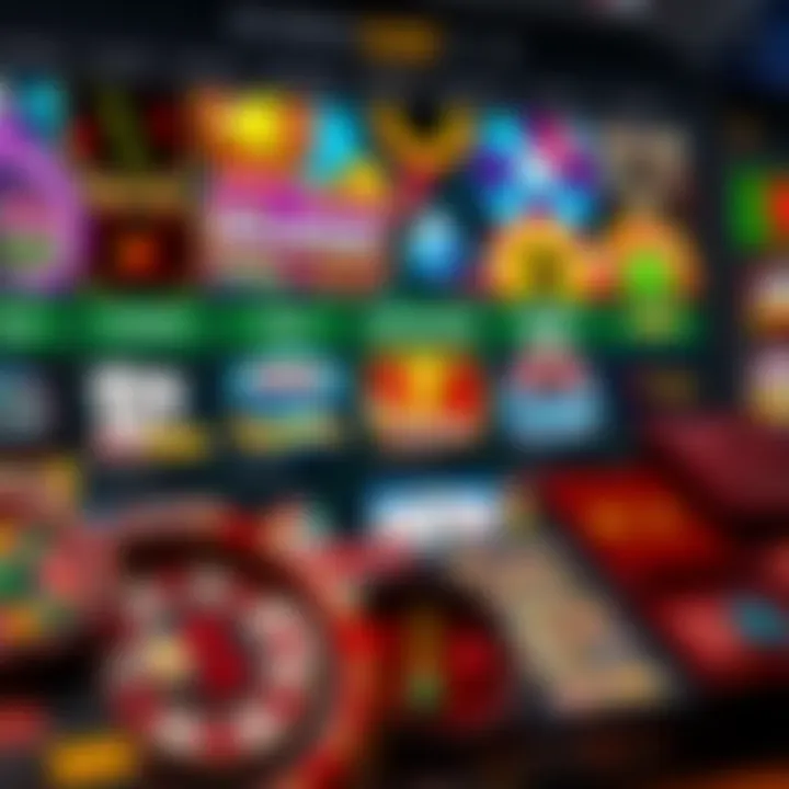 Diverse Game Selection Variety of scratch game options showcased on a website