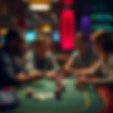 Friends engaging in a lively poker session on their iOS devices