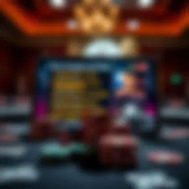 An illustration of poker strategies and tips displayed on a screen