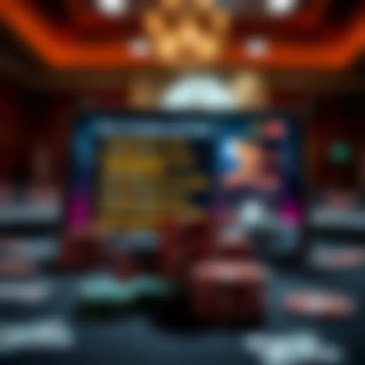 An illustration of poker strategies and tips displayed on a screen