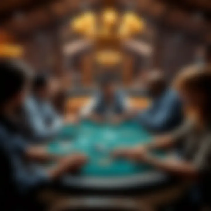 A group of friends enjoying a virtual poker night through an iOS app