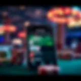 User interface of Poker Stars mobile application showcasing game selection