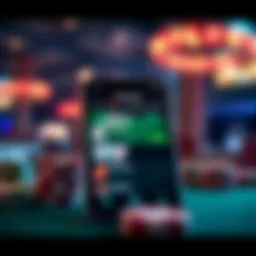 User interface of Poker Stars mobile application showcasing game selection