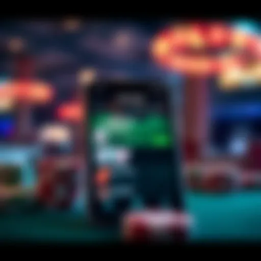 User interface of Poker Stars mobile application showcasing game selection