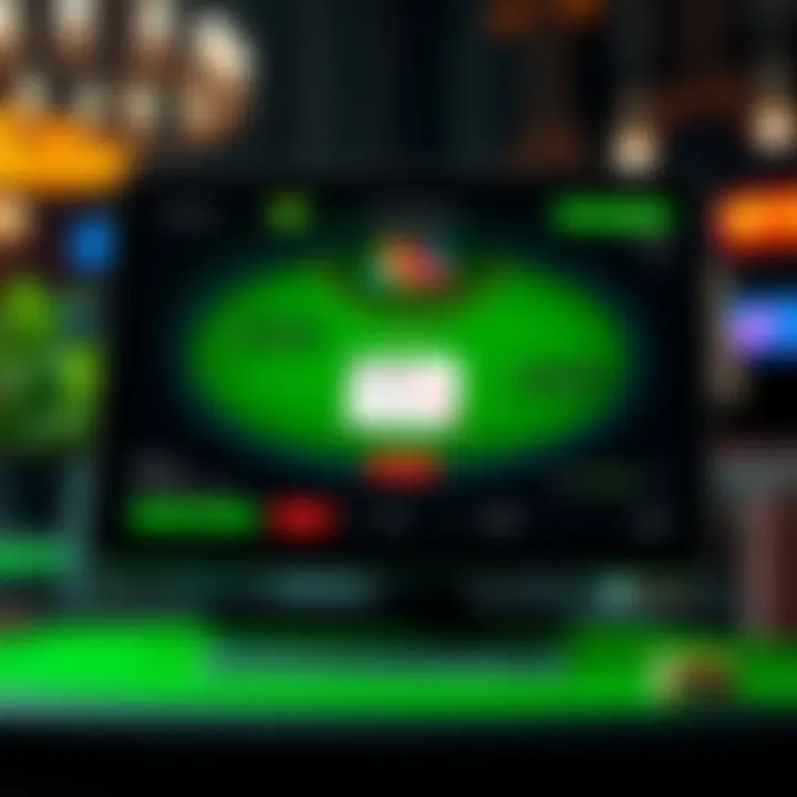 Screenshot of a poker teaching software interface