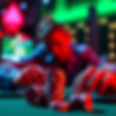 Strategic moves and tactics visual representation in poker