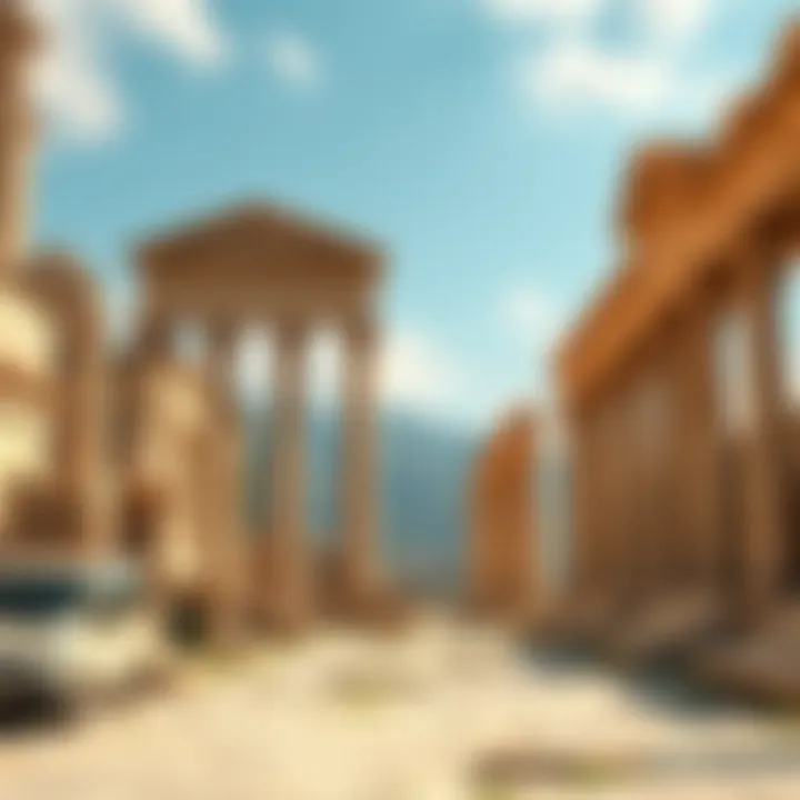 Ancient ruins representing Pompeii