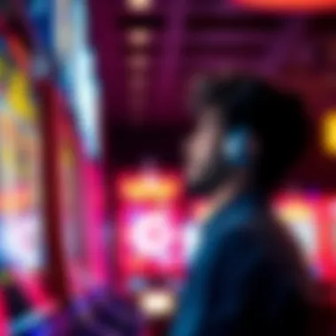 A player engaged in a slot machine game