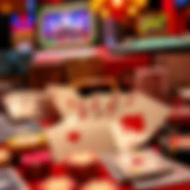 A collection of various casino card games displayed artistically