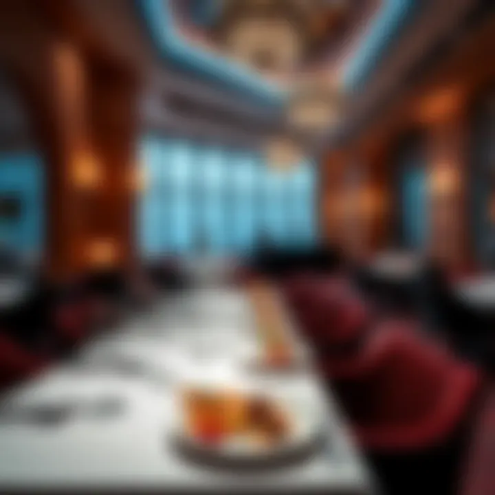 Exquisite Culinary Experiences Elegant dining area with exquisite cuisine