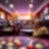 Bingo hall with players engaged in a game