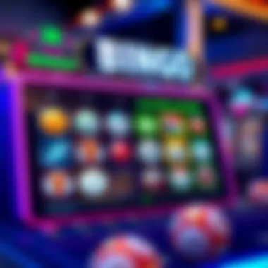 Interactive Digital Bingo Platform Digital bingo platform interface showing game options