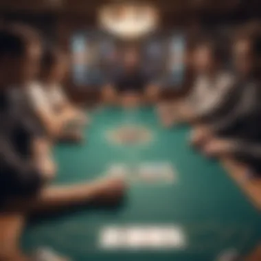 Strategizing in Real Money Poker Online A player strategizing over a virtual poker table