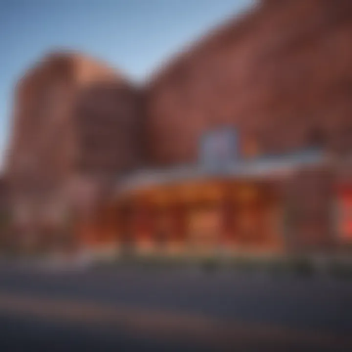 Exterior view of Red Rock Casino showcasing its architectural beauty