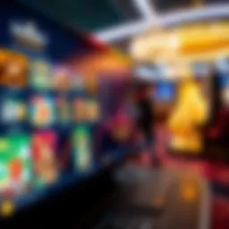 A captivating view of an online casino interface showcasing various gaming options.