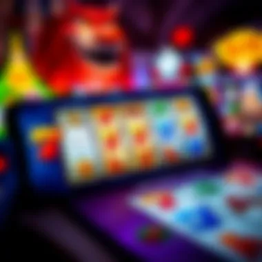 Diverse selection of slot game types on a mobile screen