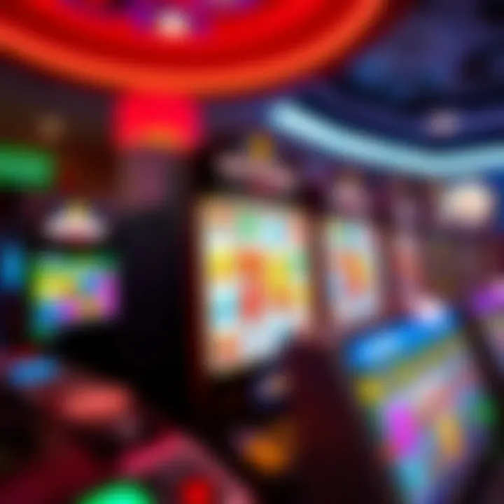 Vibrant display of Android slot games interface