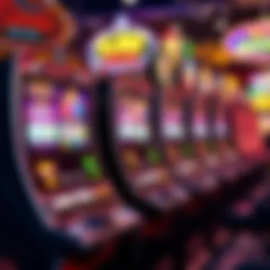 A vibrant slot machine display in a Springfield casino