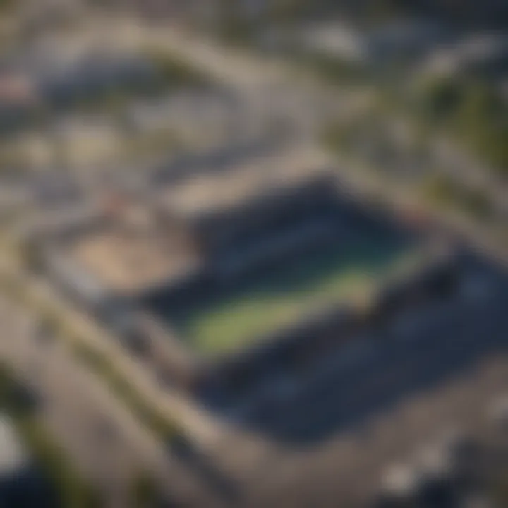 Aerial view of a sports betting venue in Connecticut