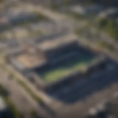 Aerial View of Sports Betting Venue Aerial view of a sports betting venue in Connecticut