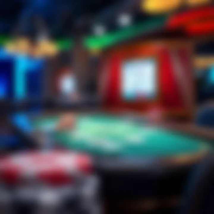 Texas Holdem game interface on Facebook