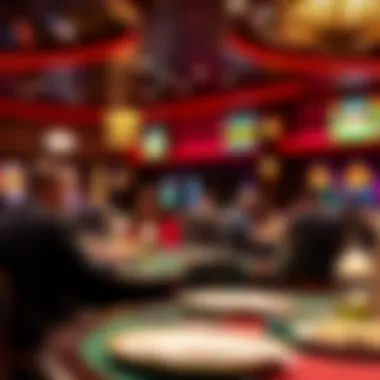 Dining area within the casino featuring guests enjoying meals