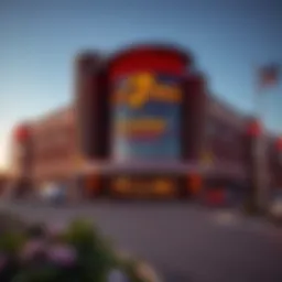 Exterior view of 7 Clans Casino showcasing its modern architecture