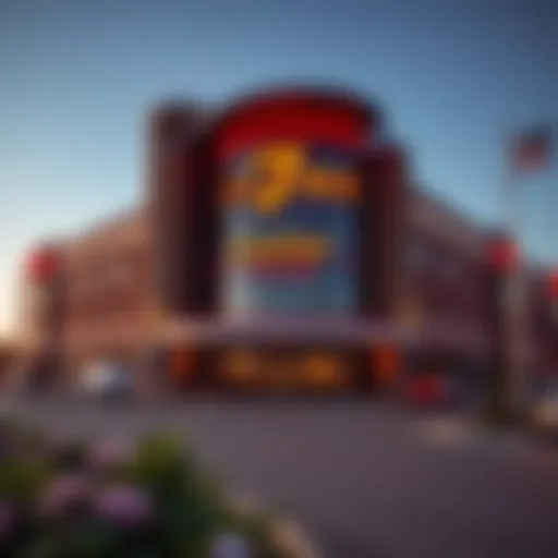 Exterior view of 7 Clans Casino showcasing its modern architecture