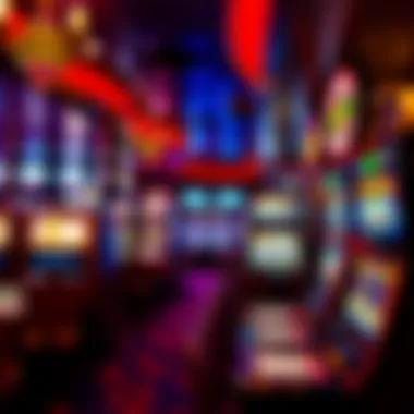 Interior shot of the gaming floor highlighting slot machines