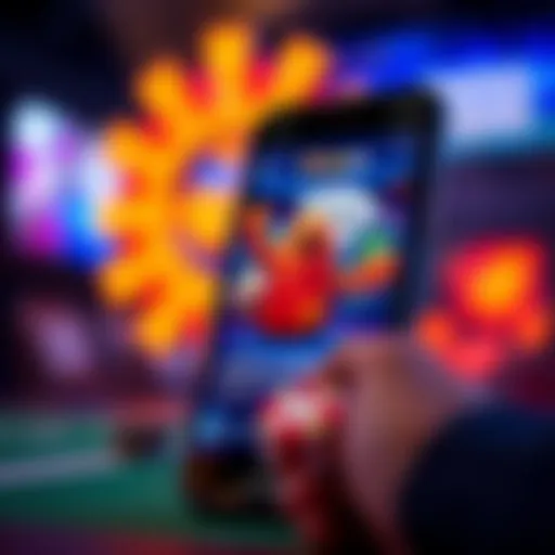 A smartphone displaying a popular gaming app interface