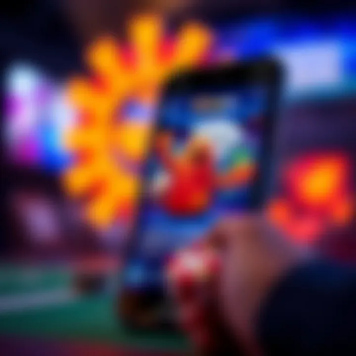 A smartphone displaying a popular gaming app interface