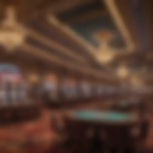 Luxurious casino interior showcasing vibrant gaming environment