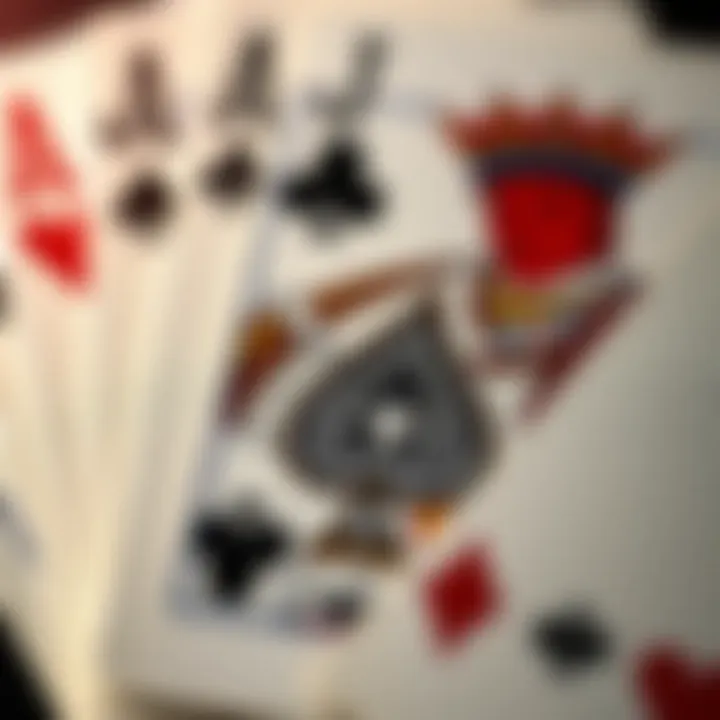 An intricate close-up of a classic poker card design