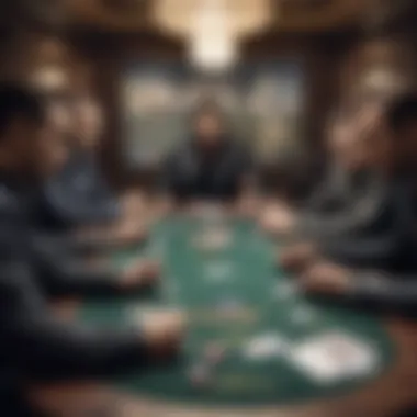 Strategic poker players in a competitive setting