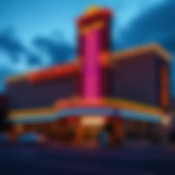 Exterior view of the Boomtown Hotel Casino showcasing its vibrant architecture