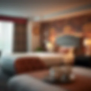 Cozy guest room in the Boomtown Hotel with modern amenities