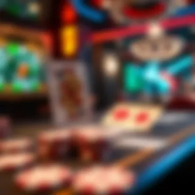 Interactive gameplay showcasing 3D card mechanics