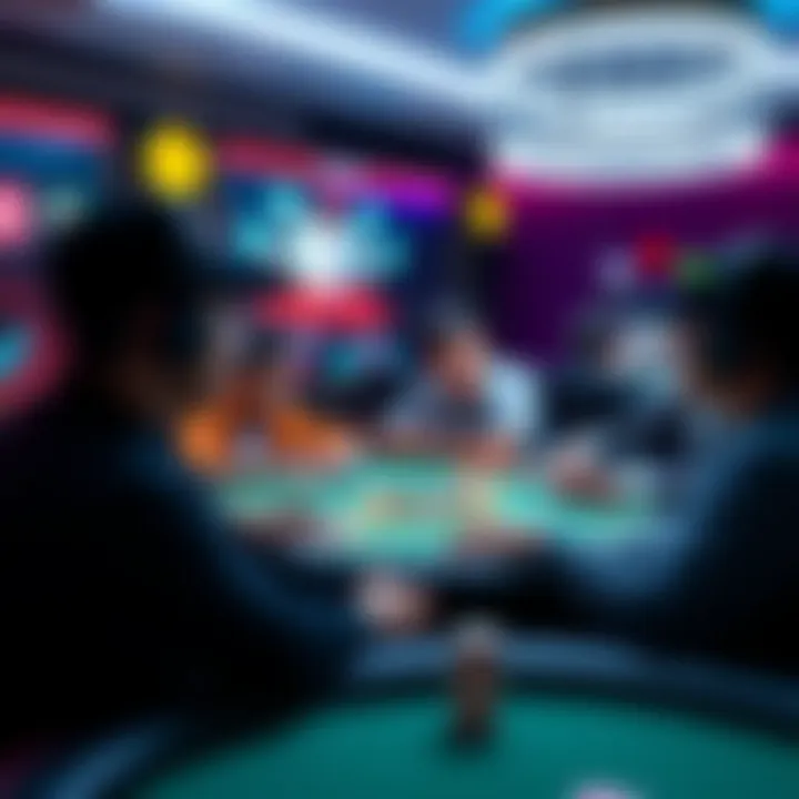 Players engaging in a virtual poker game with lifelike avatars