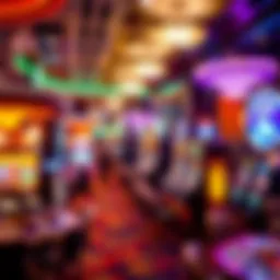 Vibrant atmosphere of a bustling casino floor