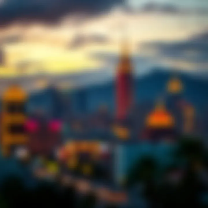 Iconic skyline featuring a casino in a metro city