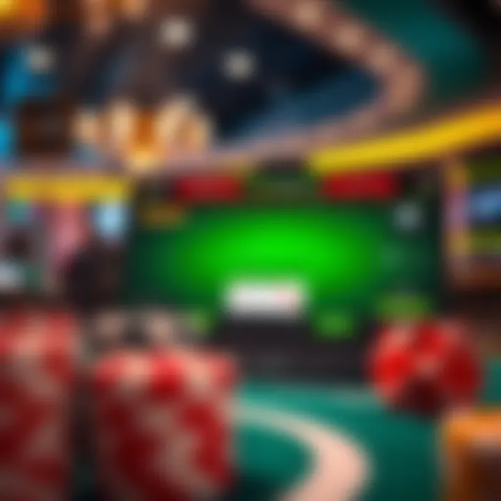 Technology in Online Poker Platforms Technological advancements in online poker platforms illustrating user interface