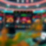 Virtual betting interface showcasing various gaming options