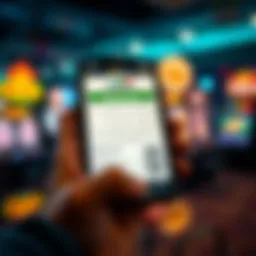 A digital lottery ticket interface on a smartphone screen